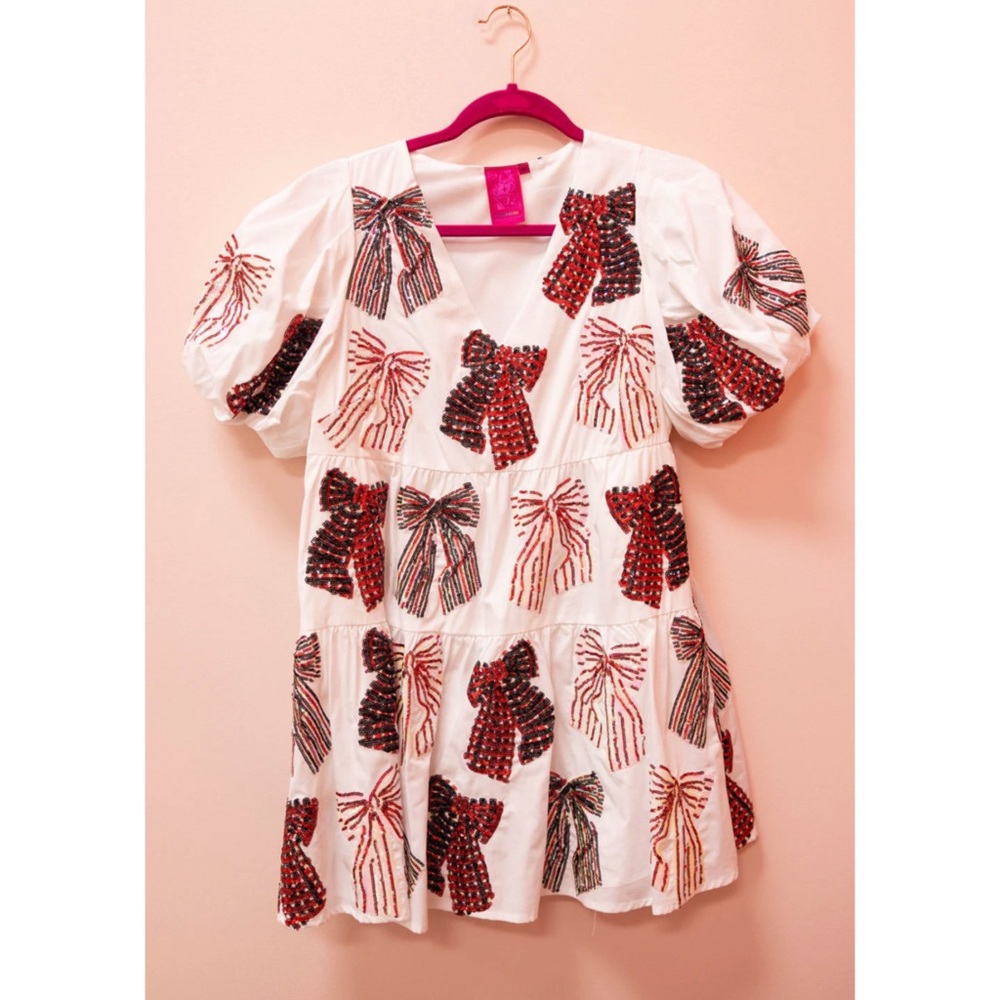 Queen of Sparkles | Bow Red Dress.